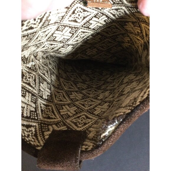 Sam Edelman Brown Suede Leather Moccasin Style Wedge Boots Size 8 M Tall - Picture 11 of 12